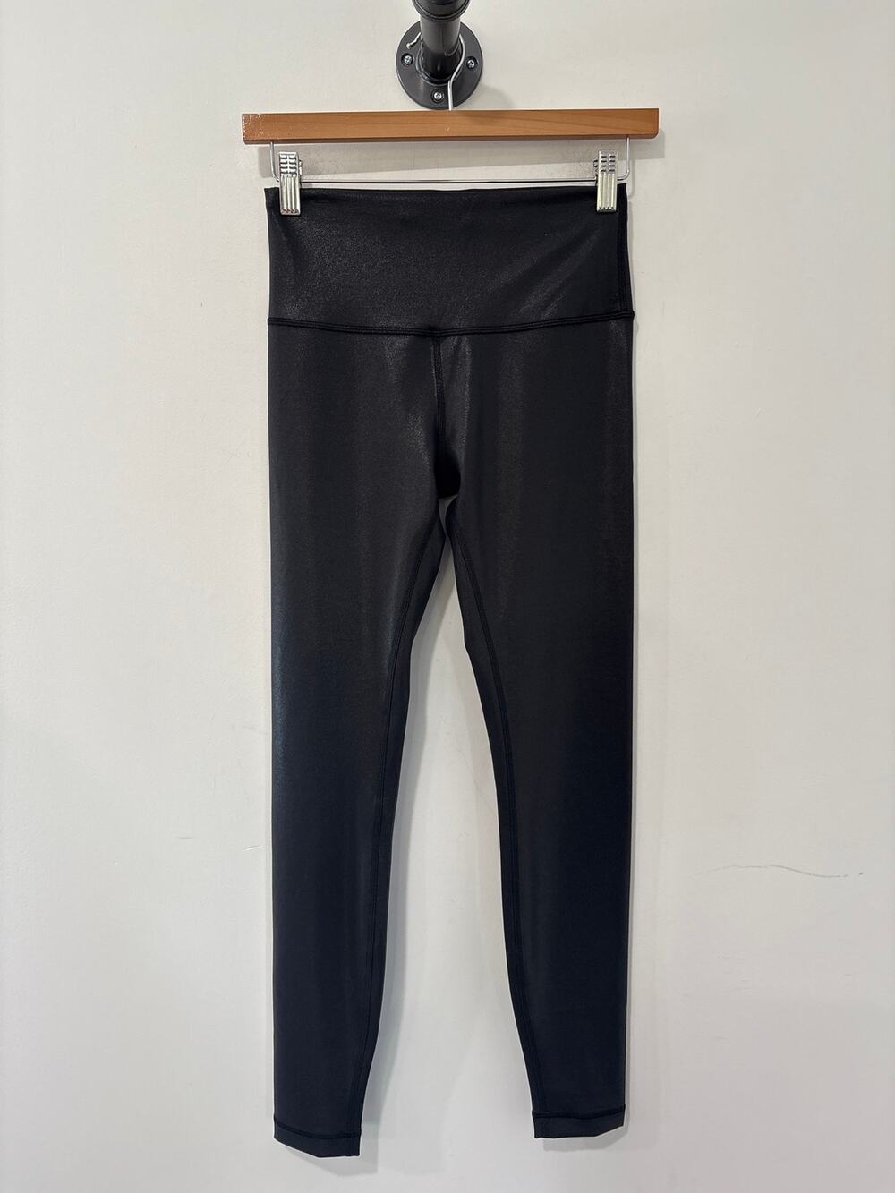 Lululemon Wunder Under Smooth Cover High Rise Leggings Shine Black Size 6